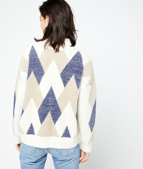Jersey Jacquard de cuello alto Jersey Jacquard de cuello alto