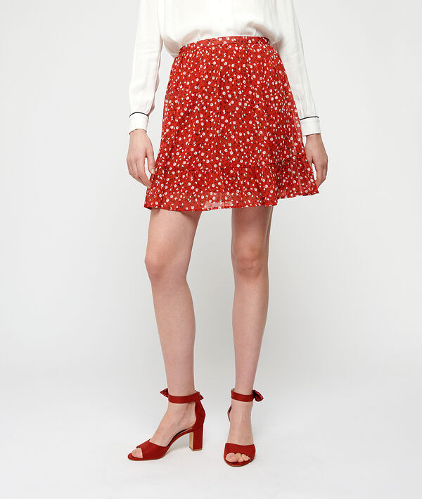 Falda patinadora estampado floral Falda patinadora estampado floral