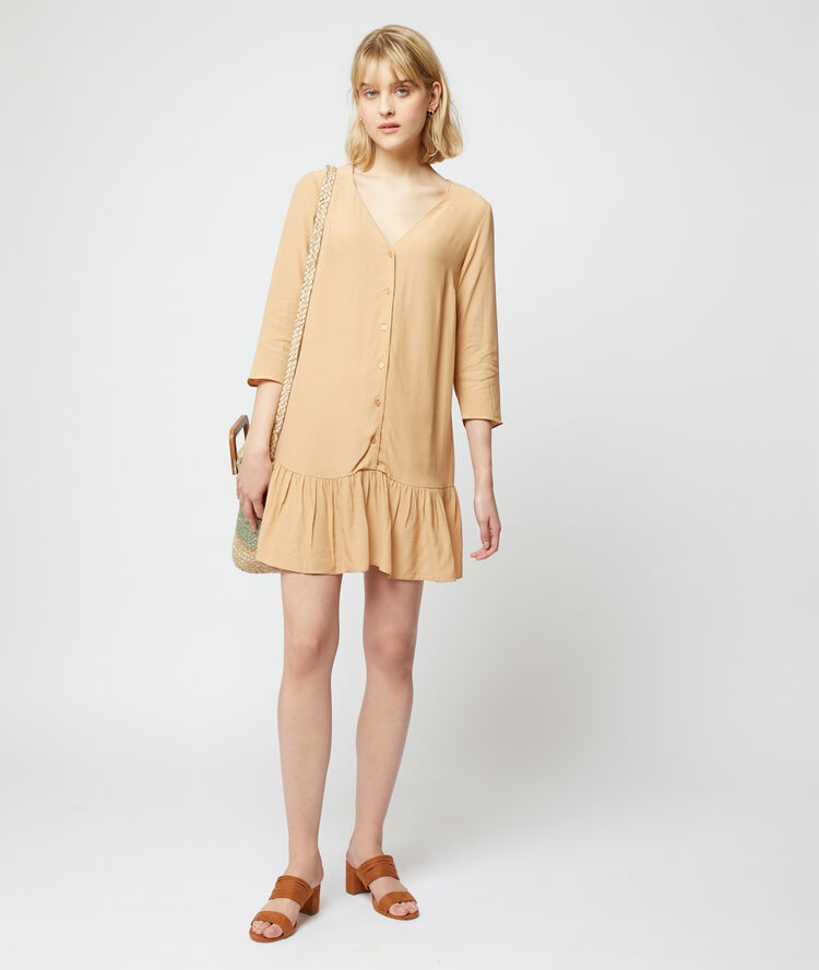Vestido camisero c.camel.