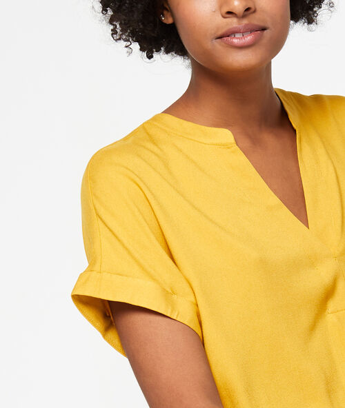 Blusa cuello tunecino c.curry.
