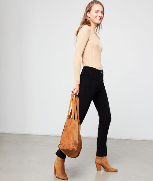 Bolso capazo de cuero efecto ante Bolso capazo de cuero efecto ante
