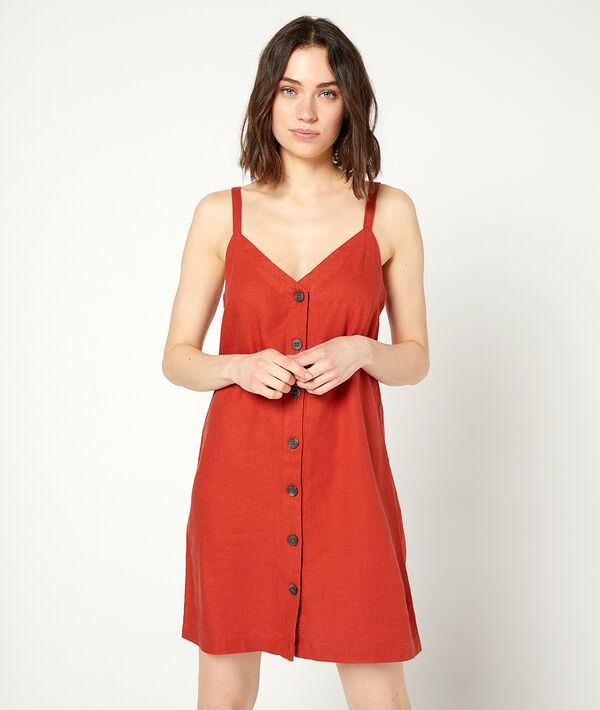 Vestido de tirantes con botones Vestido de tirantes con botones