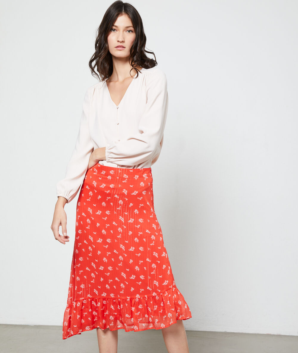 Blusa cuello en v crudo.