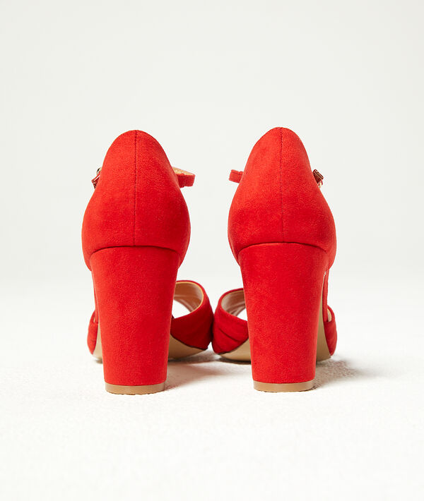Sandalias de talón efecto ante Sandalias de talón efecto ante