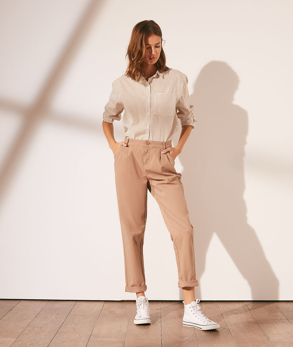 Pantalón chino c.camel.