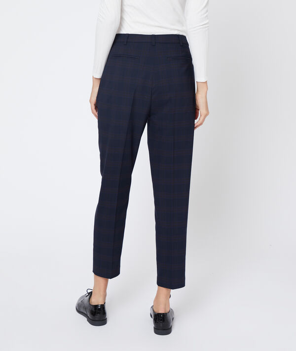 Pantalón recto a cuadros Pantalón recto a cuadros