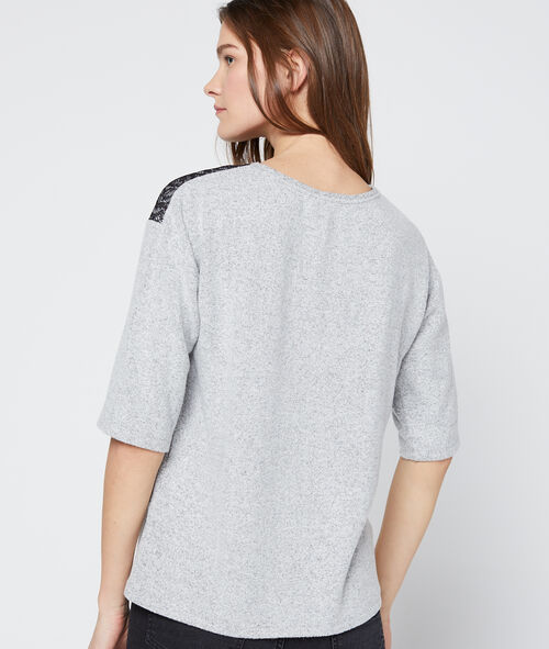 Camiseta con motivos de guipur Camiseta con motivos de guipur