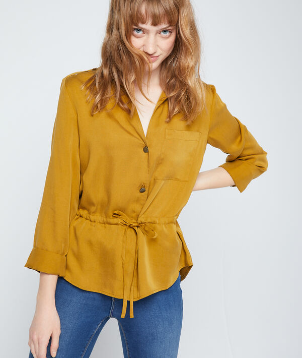 Camisa anudada de Tencel Camisa anudada de Tencel