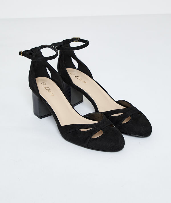 Sandalias de talón efecto ante Sandalias de talón efecto ante