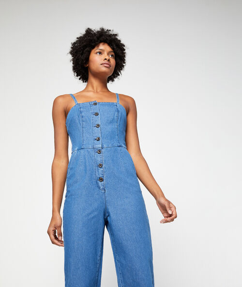 Mono escotado vaquero denim.
