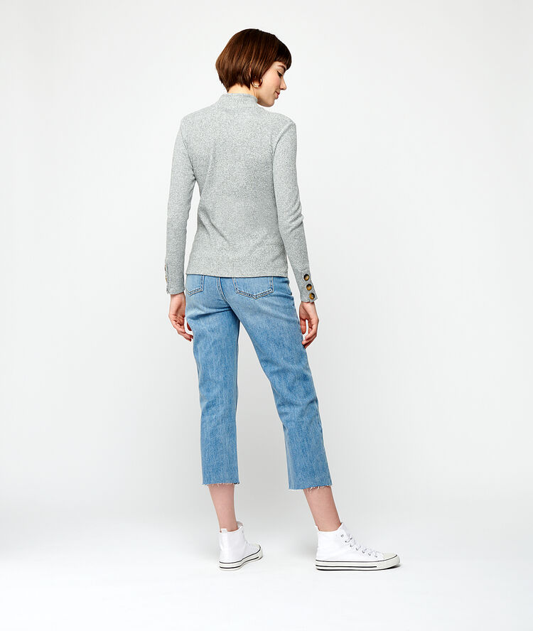 Top de punto fino c.gris.