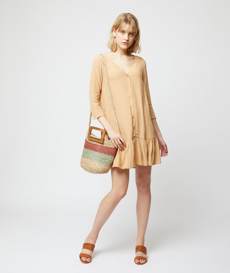 Vestido camisero c.camel.