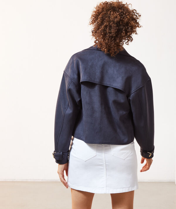Chaqueta tipo biker, efecto ante Chaqueta tipo biker, efecto ante