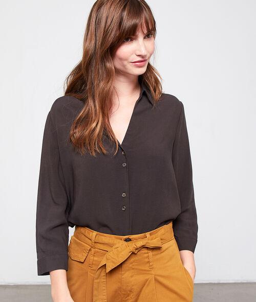 Camisa con botones efecto ámbar Camisa con botones efecto ámbar