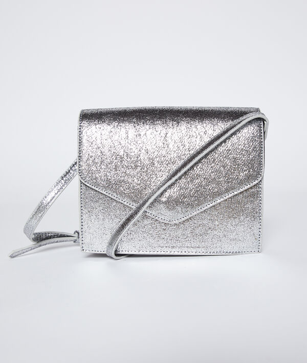 Bolso de mano plateado Bolso de mano plateado