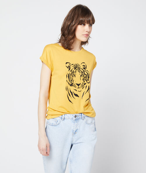 Camiseta serigrafiada de tigre Camiseta serigrafiada de tigre