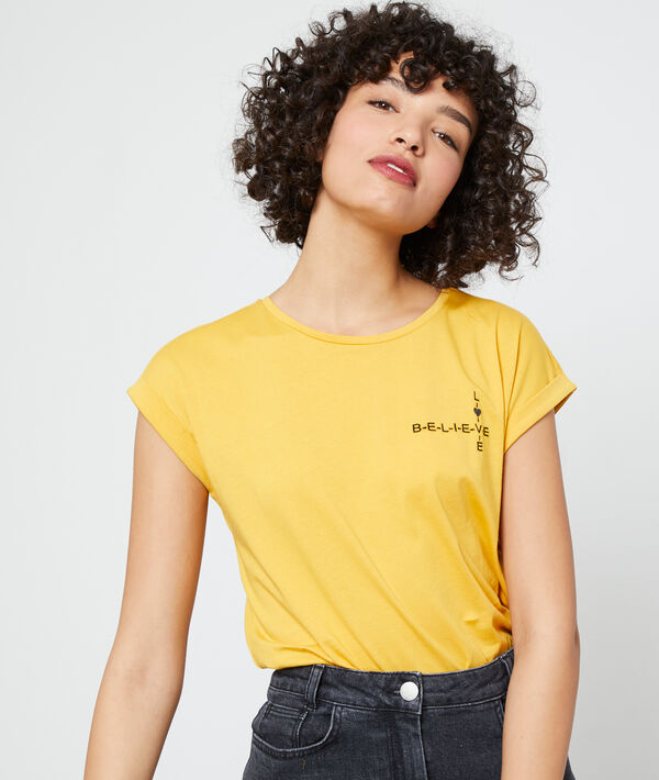 Camiseta de algodón bio ‘Love, believe’ Camiseta de algodón bio ‘Love, believe’