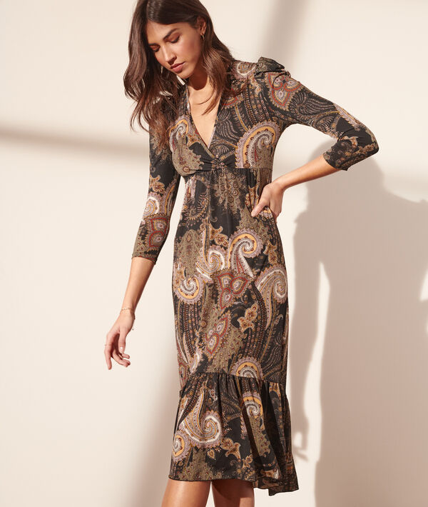 Robe longue imprimé fleuri Robe longue imprimé fleuri