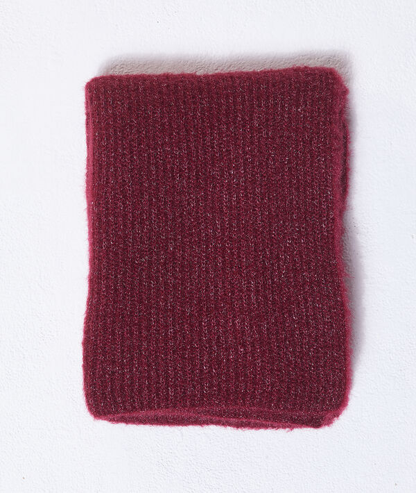 Ensemble bonnet et écharpe à fils métallisés Ensemble bonnet et écharpe à fils métallisés
