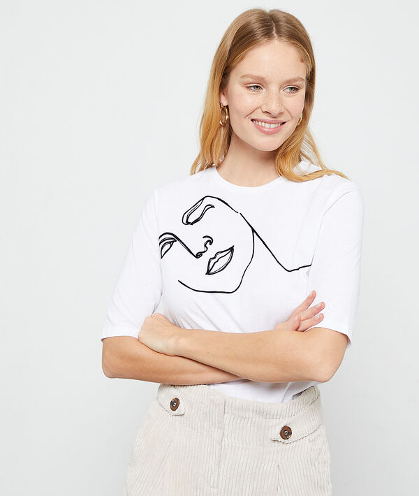 Camiseta serigrafiada de fibras recicladas Camiseta serigrafiada de fibras recicladas