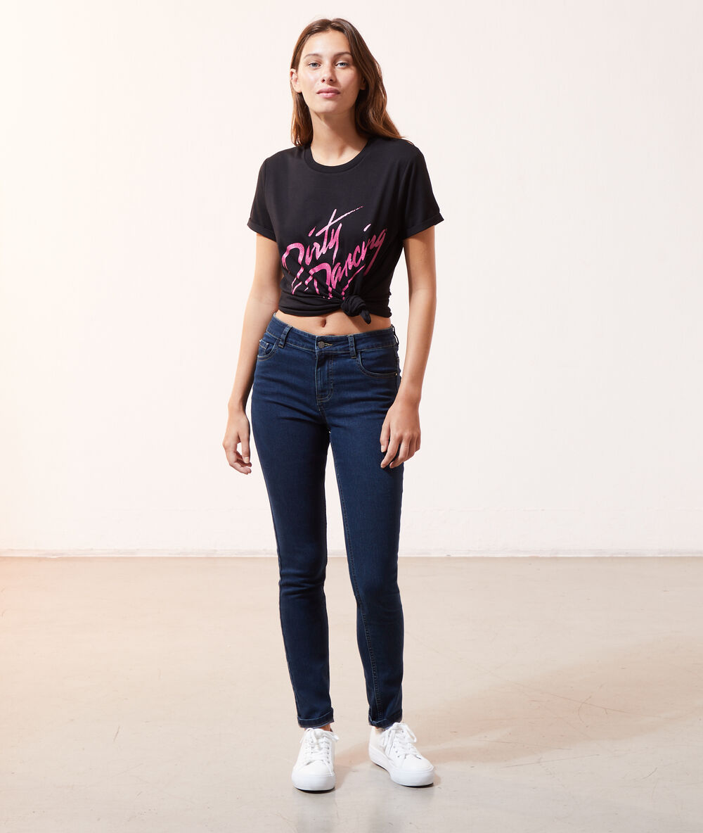 Camiseta 'dirty dancing' negro.