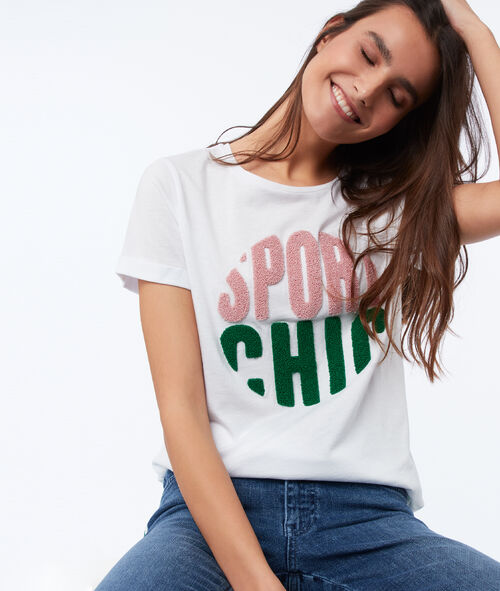 Camiseta letras con texturas Camiseta letras con texturas