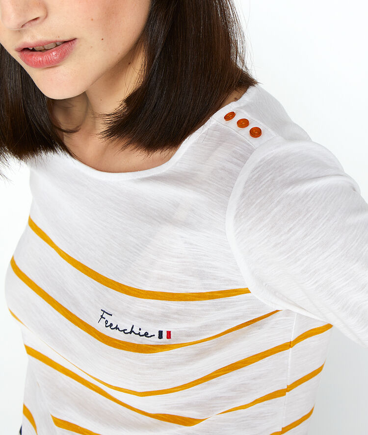 Camiseta marinera ‘frenchie’ de algodón orgánico c.curry.
