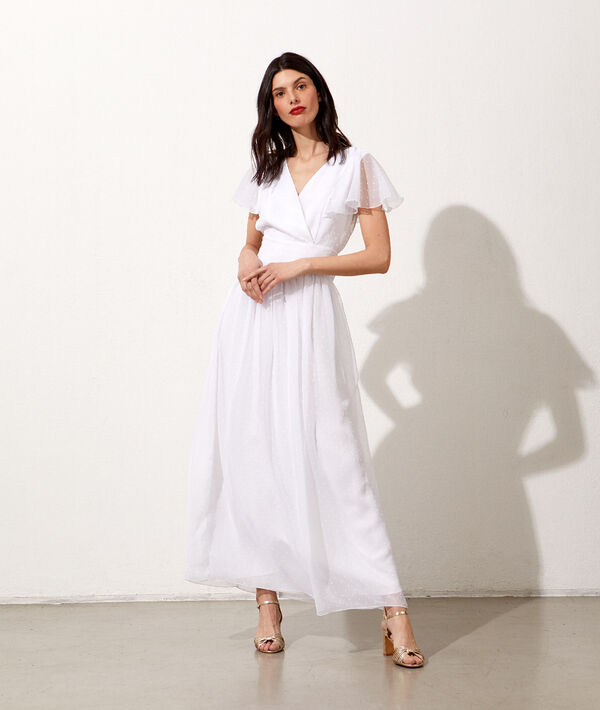Vestido largo tul plumeti Vestido largo tul plumeti