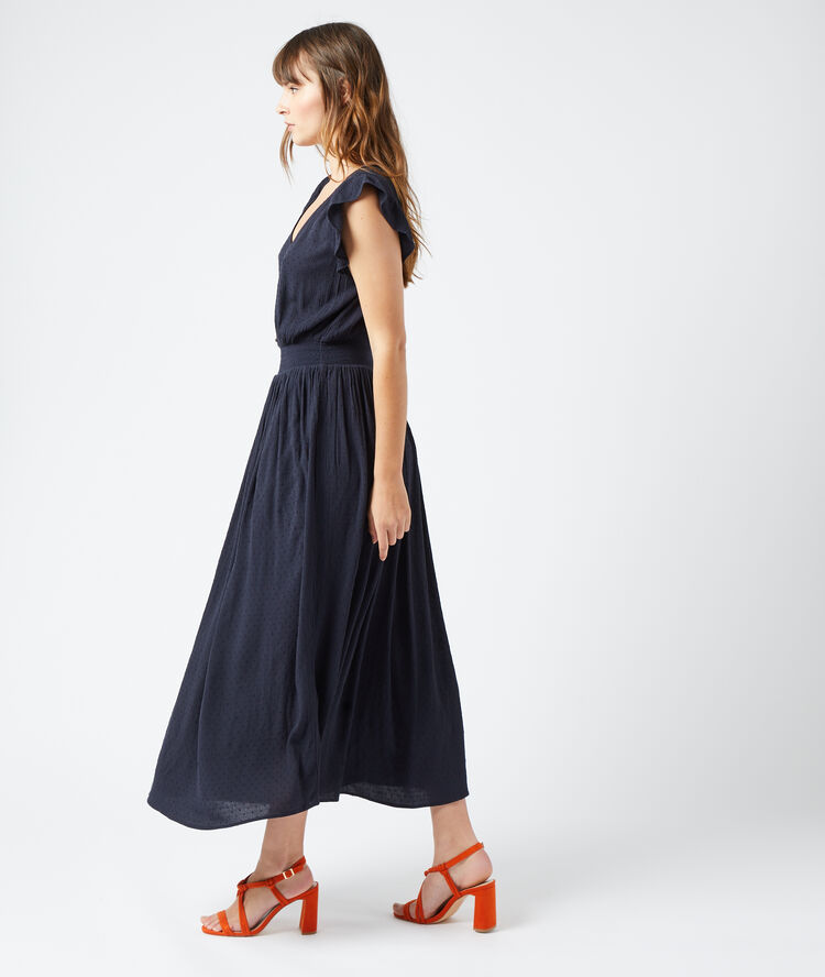 Vestido largo tul plumeti negro.