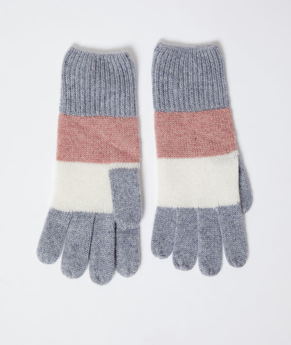 Guantes a rayas de cachemira Guantes a rayas de cachemira