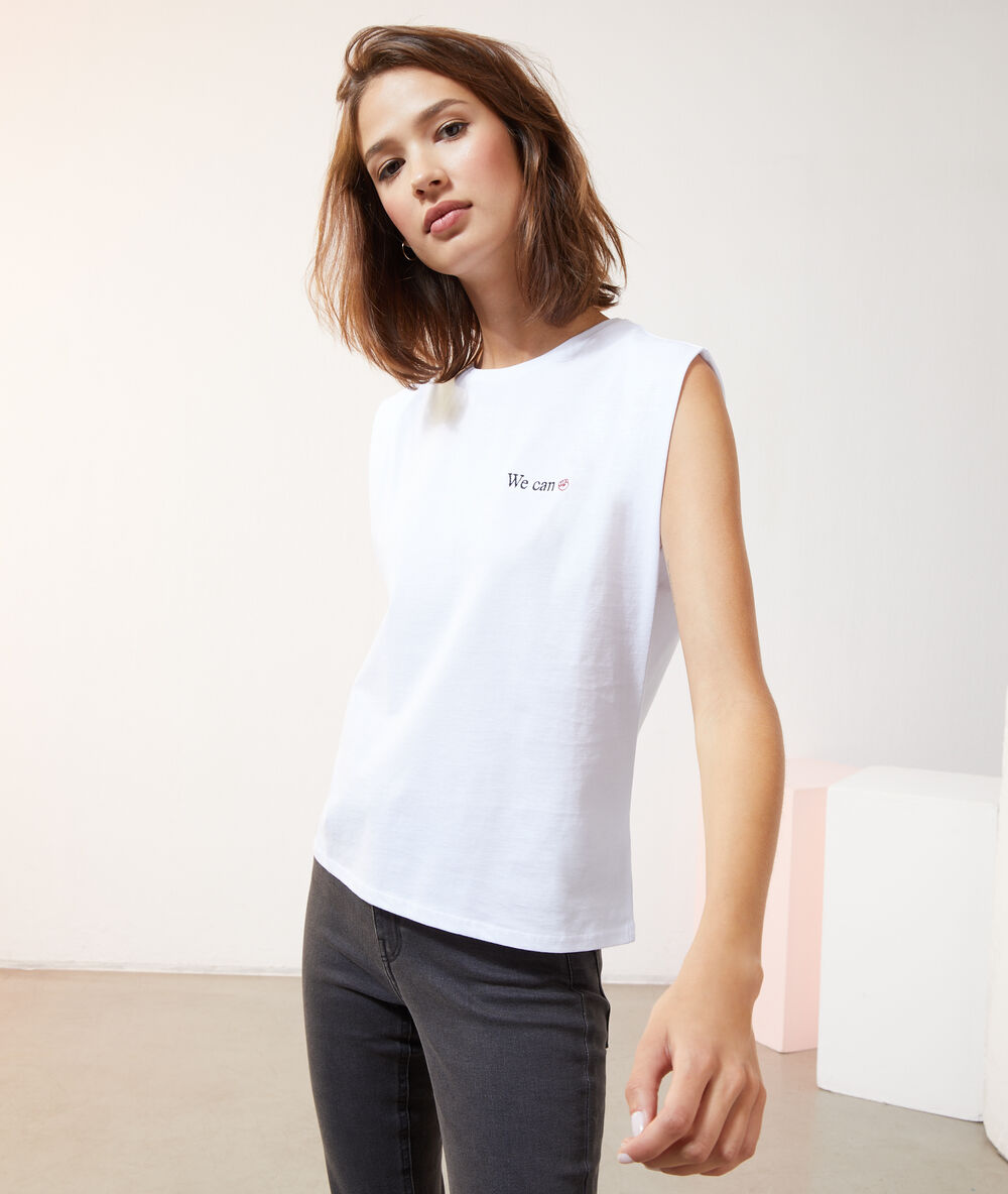 Camiseta ‘we can’ blanco.