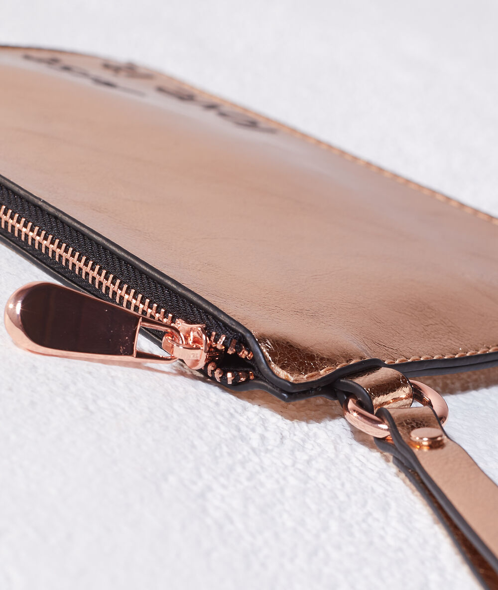 Cartera 'just love it' bronce.