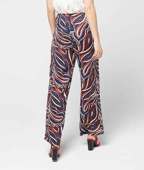 Pantalón largo estampado floral Pantalón largo estampado floral