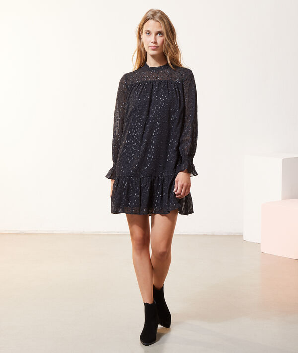 Robe plumetis, manches volants Robe plumetis, manches volants