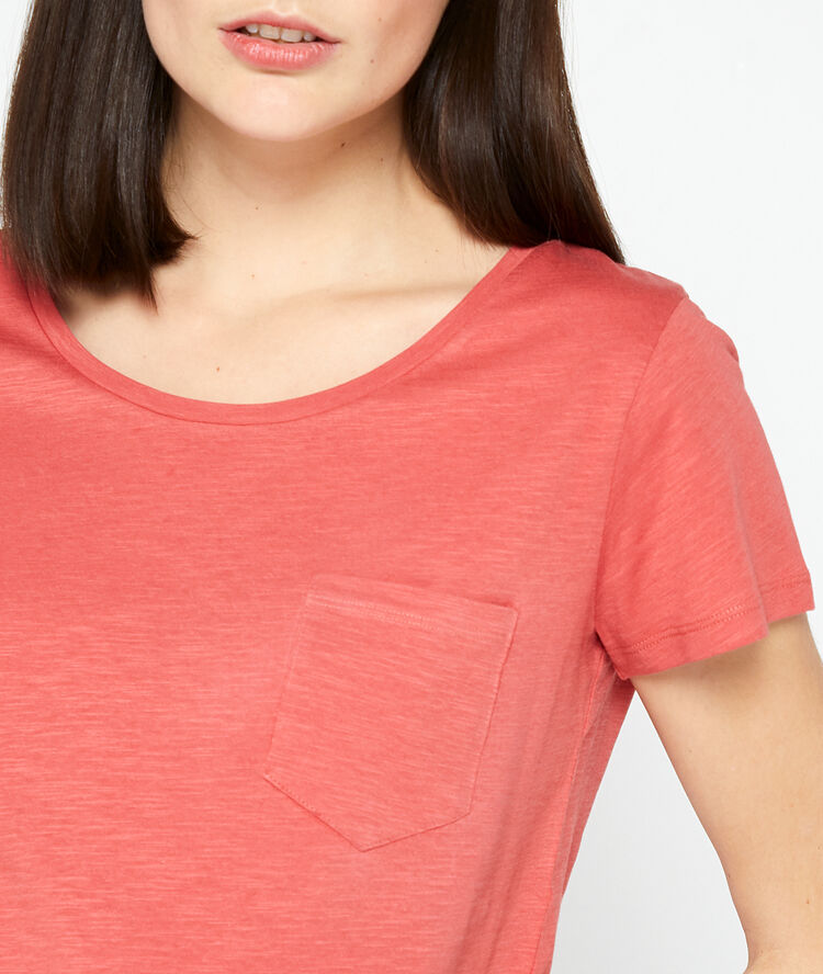 Camiseta de algodón orgánico frambuesa.