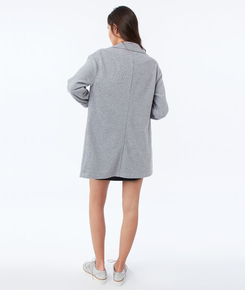 Chaqueta larga tipo americana c.gris.