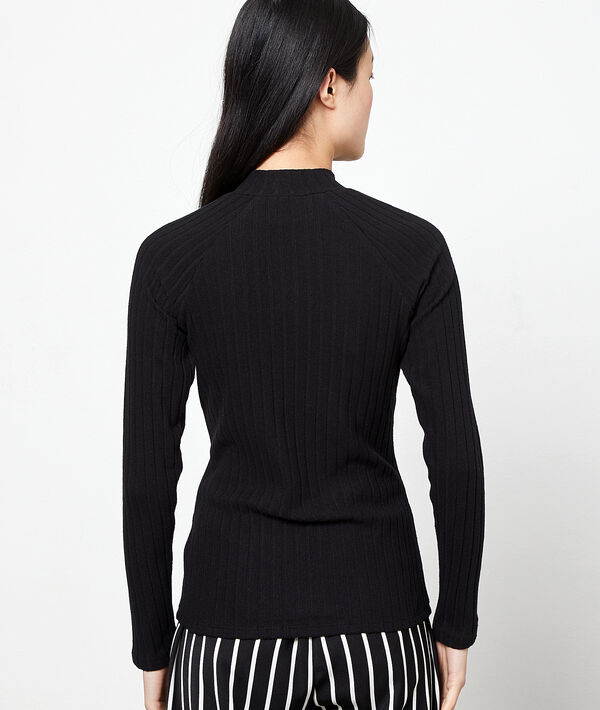 Top acanalado cuello cisne Top acanalado cuello cisne