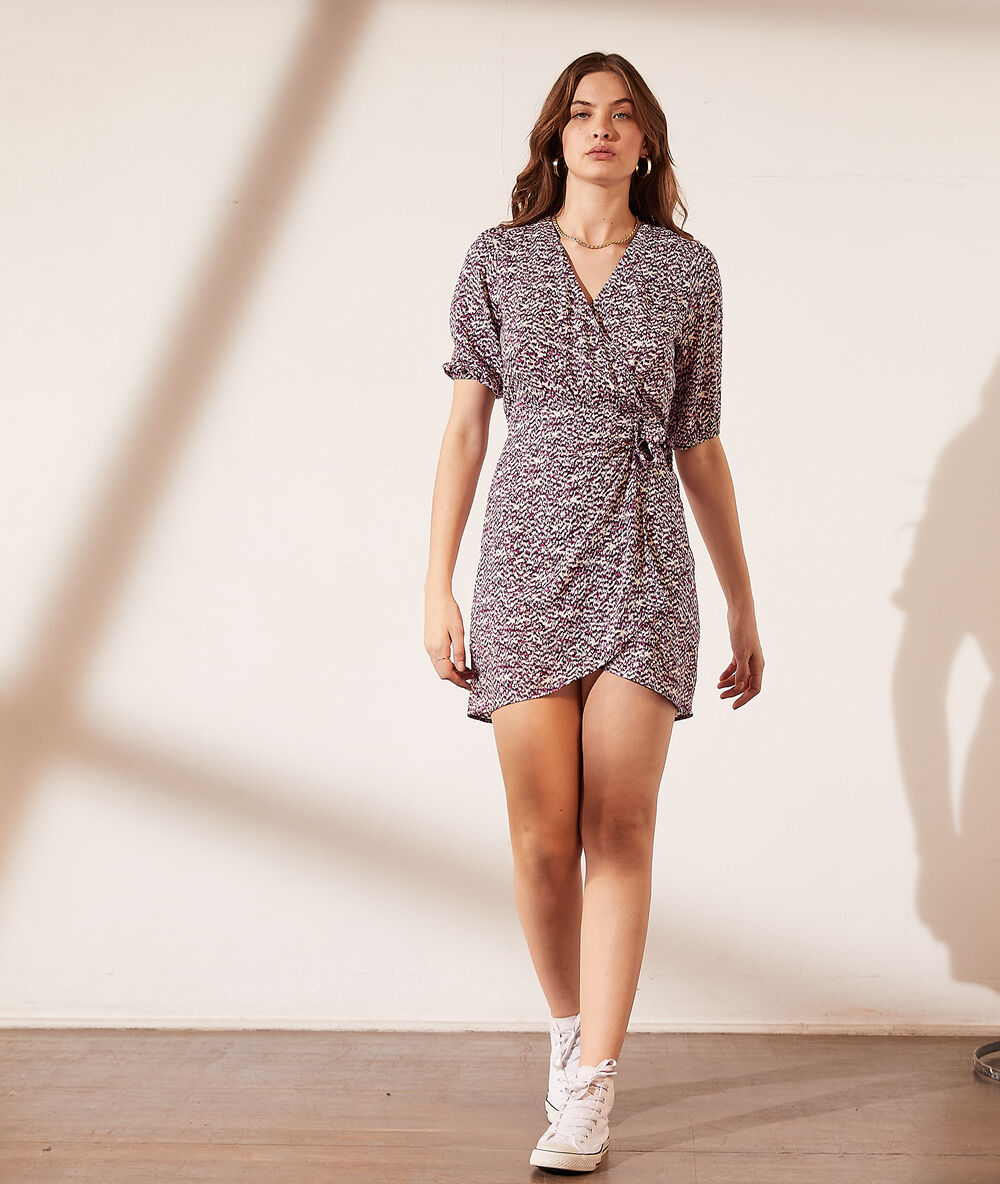 Vestido estampado crudo.
