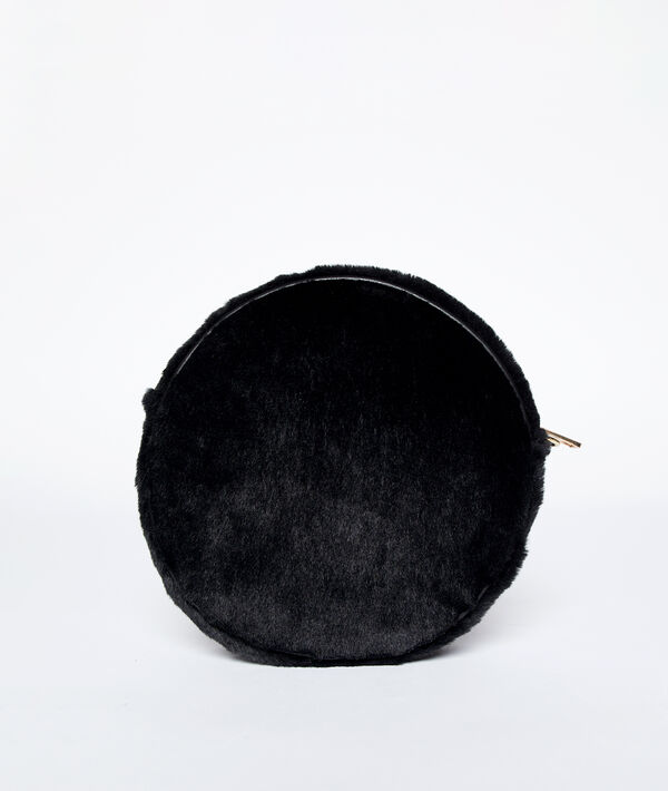 Bolso redondo efecto terciopelo Bolso redondo efecto terciopelo