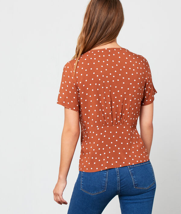 Blusa abotonada de lunares Blusa abotonada de lunares