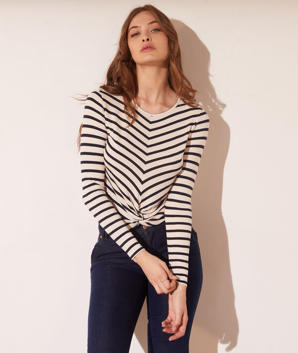 Camiseta marinera con nudo Camiseta marinera con nudo
