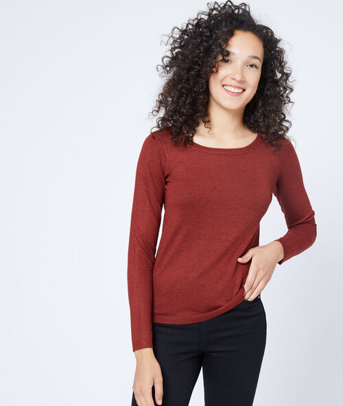 Pull col rond en maille fine Pull col rond en maille fine