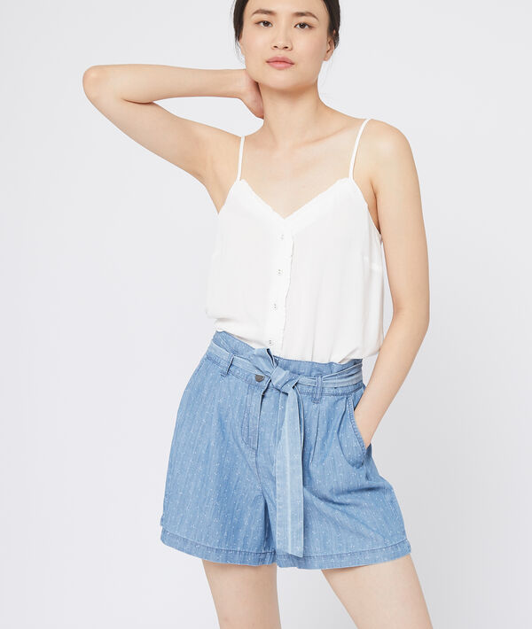 Short vaquero anudado Short vaquero anudado