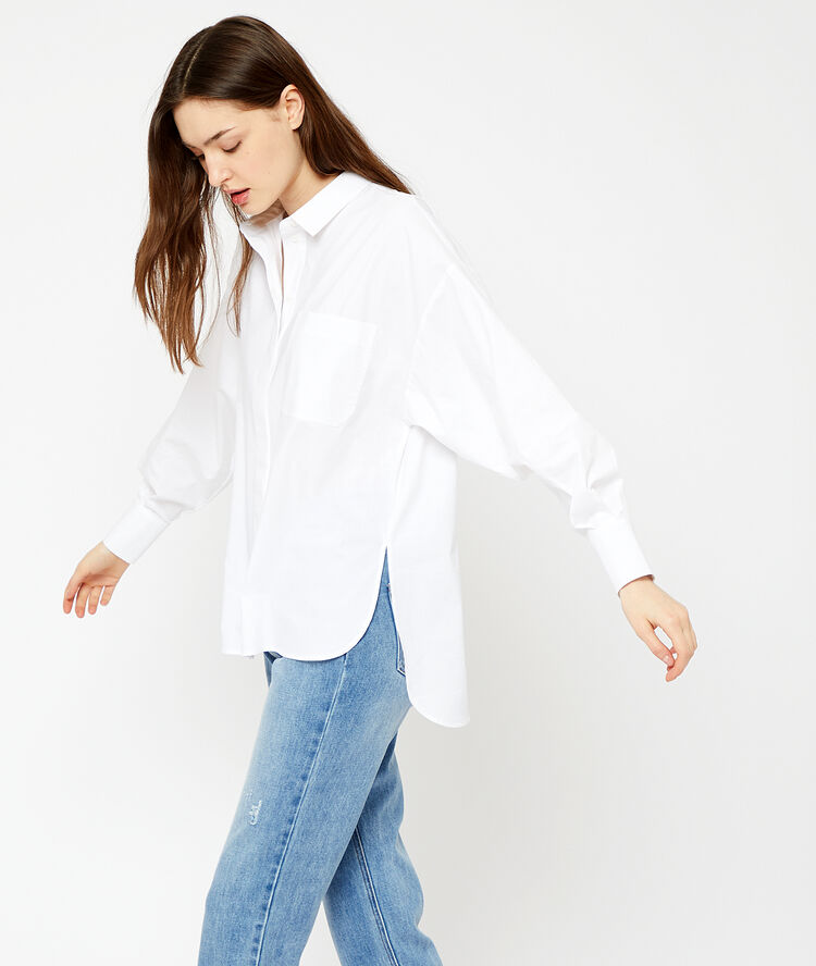 Camisa lisa blanco.