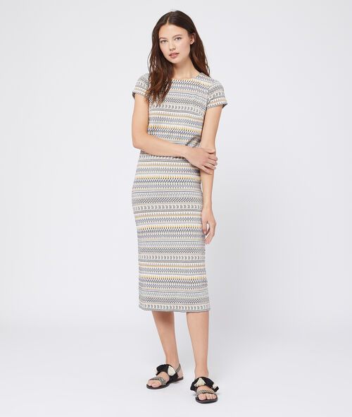 Vestido estampado Jacquard Vestido estampado Jacquard
