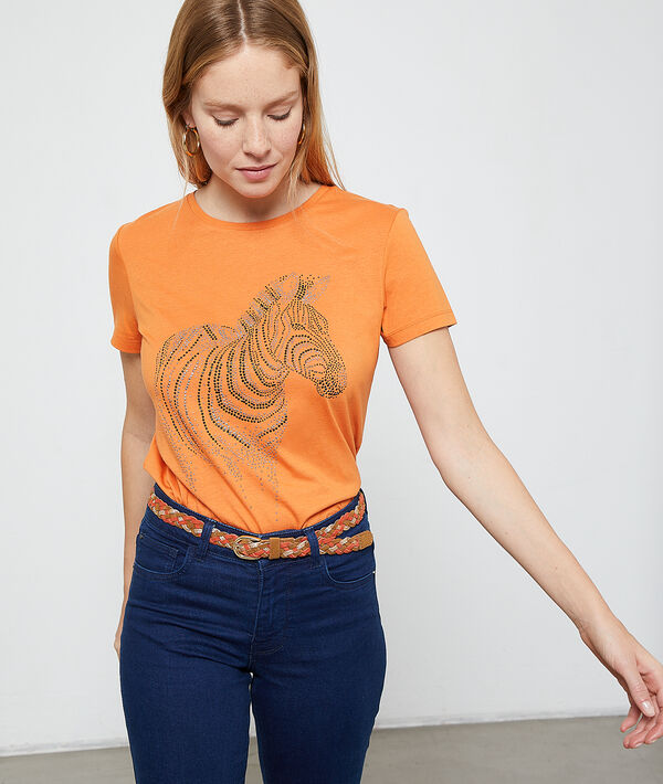 Camiseta serigrafiada cebra Camiseta serigrafiada cebra