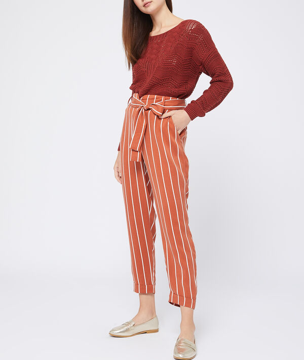 Pantalón de talle alto en Tencel Pantalón de talle alto en Tencel