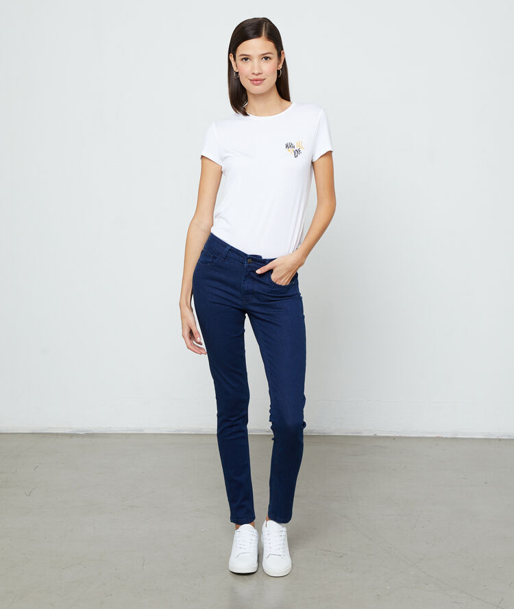 Camiseta bordada ‘with all my love’ crudo.