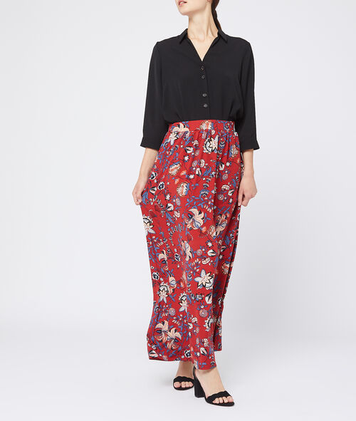 Falda larga estampado floral Falda larga estampado floral