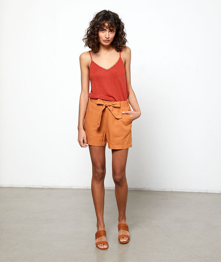 Pantalón corto con lazada savana.